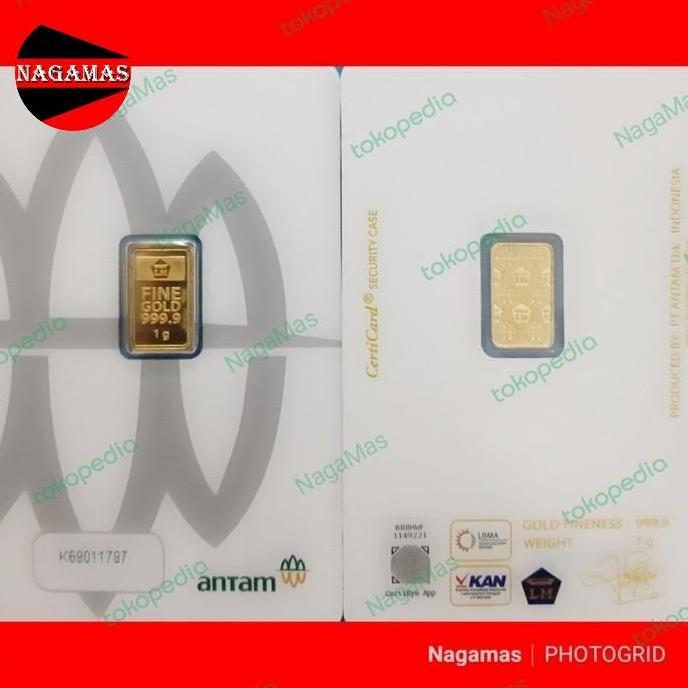 Mendasikarstore8 - Antam Logam Mulia Certieye 1 Gram, Lm Antam Certieye, Emas Batangan Kepingan 1 Gr