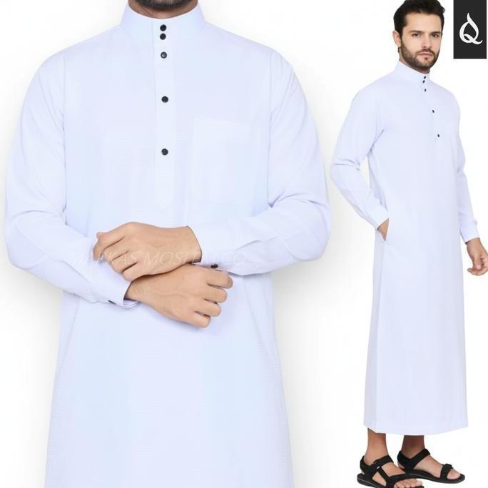 JUBAH PRIA - GAMIS COWOK - KOKO DEWASA - BAJU MUSLIM PRIA DEWASA MODEL MEWAH BAHAN EMBOS MOTIF TERBA