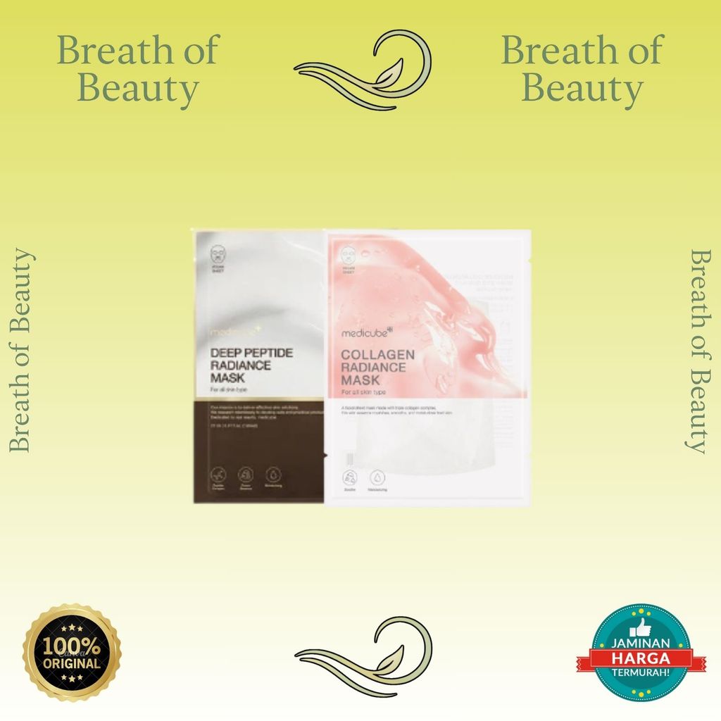 Medicube Deep Peptide Radiance Mask 1ea | Collagen Lifting Mask 1ea | BreathOfBeauty