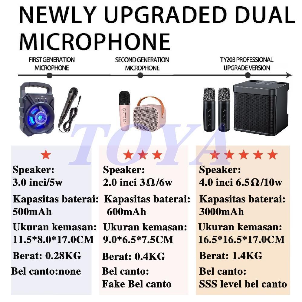 hot sale speaker bluetooth  karaoke 2mic 1 set karaoke speaker  sound bluetooth super bass aktif hom