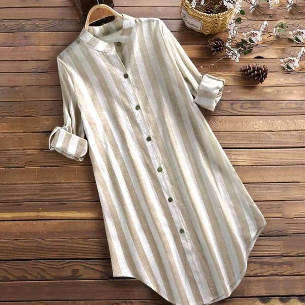 DISKON TUNIK WANITA JUMBO LENGAN PANJANG / TUNIK SALUR ATASAN MUSLIM MOTIF SALUR BAHAN KATUN PREMIUM