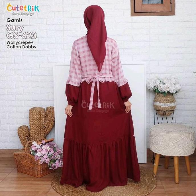Gamis Cutetrik Anak Perempuan Remaja Baju Katun Muslim