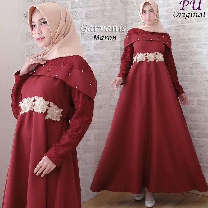 GARVANIS SYARI BAJU PESTA GAMIS LEBARAN SERAGAM PENGAJIAN GROSIR MAXIDRESS TERMURAH