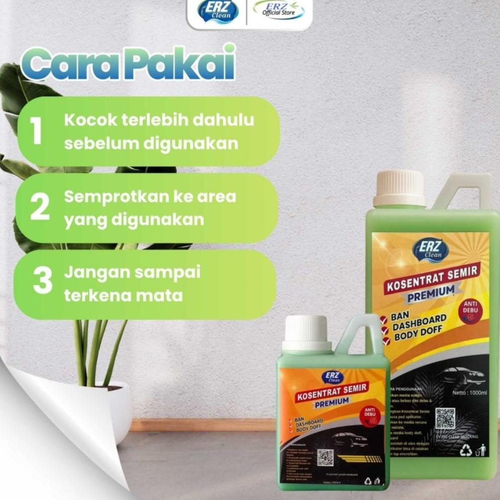 Saless Erz Semir Ban / Pengkilap Body Kasar 1 Liter - Semir Ban Motor - Semir Dashboard - Semir Trim