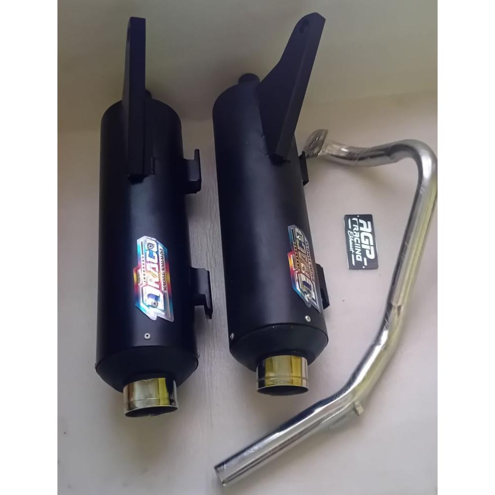 Termurah  Knalpot Termurah Terlaris Agp Racing Draco Beat Fi Karbu Delux Mio Vario 110 125 150 Mios 