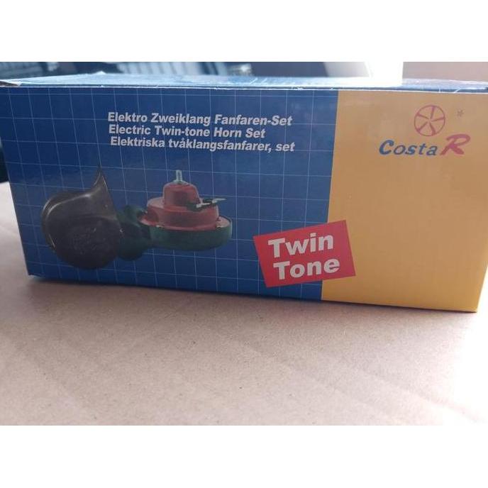Promo CostaR Klakson Truk Aki 2.24 Volt Plus Relay untuk Hino Fuso Bus Bis Tronton CostaR Twin Tone 