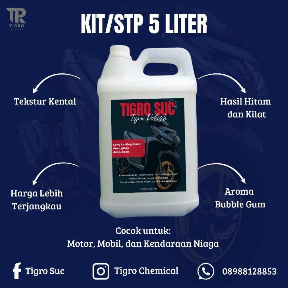 Promo Bulan Ini Kit/Stp/Semir Ban 5 Liter Tersedia Dalam Berbagai Warna