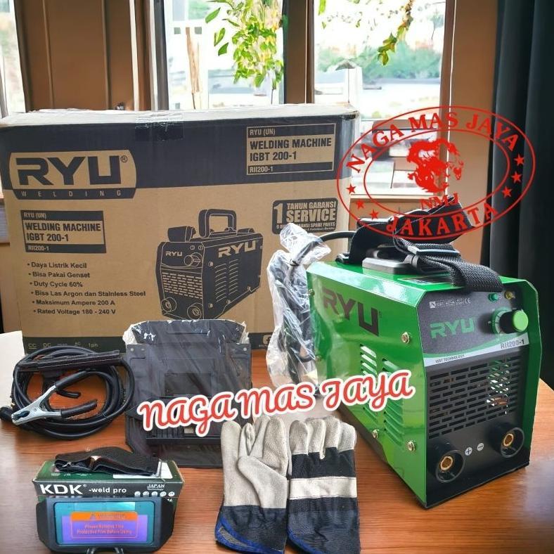 MESIN LAS INVERTER RYU RII 200 - 1 / TRAVO LAS INVERTER RYU RII 200-1 / MESIN LAS RYU MMA 200