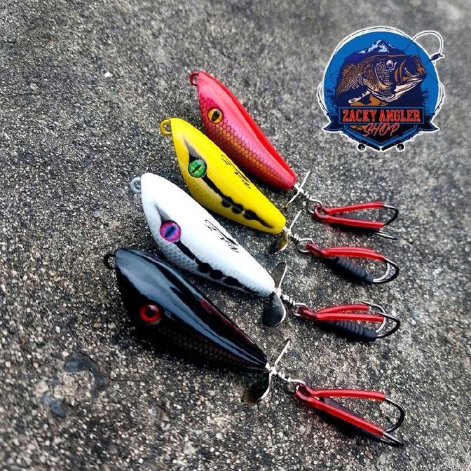 Langsungdapat- Geol Rattel Kipas Umpan Casting Gabus Toman Raz Lure