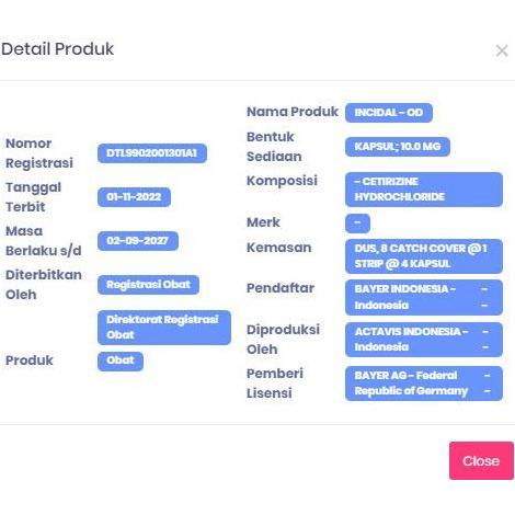 Sehatterusya- Incidal-Od 4 Kapsul - Obat Alergi Rhinitis Urtikaria
