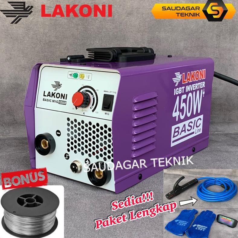 Mesin Las Lakoni Mig 125 120A Inverter Las CO2 Gasless Lift TIG MMA 120 A Mesin Las Lakoni Mig125 Ta