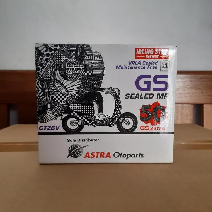 Aki Motor Honda Scoopy, Scoopy Donat GTZ6V GS Astra Original Aki Kering