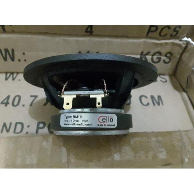 Promo Midrange cello RM 10 made in denmark , midrange 3.25 inch buatan scanspeak impedansi 4 ohm Dis