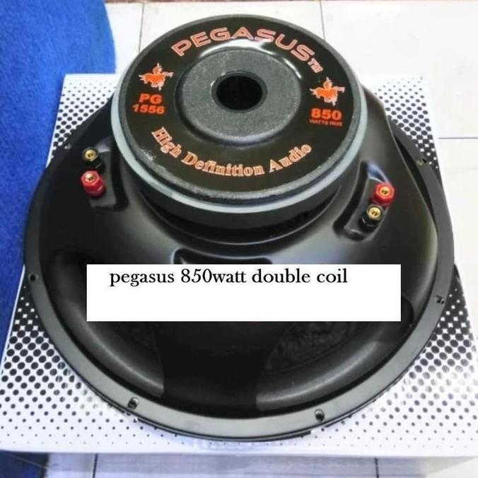 SPEAKER SUBWOOFER 15 INCH DOUBLE COIL PEGASUS PG-1556 850Watt ORIGINAL Bass terlaris