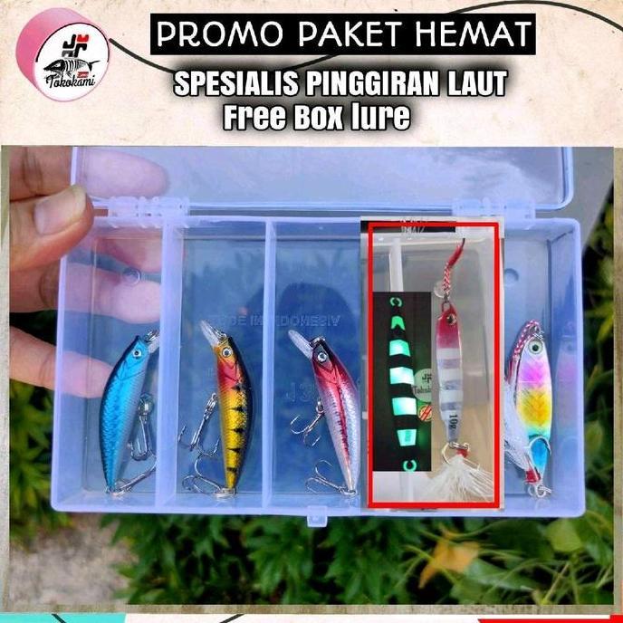 Langsungdapat- Micro Jig 10 Gram + Minnow Sinking Lure Pancing