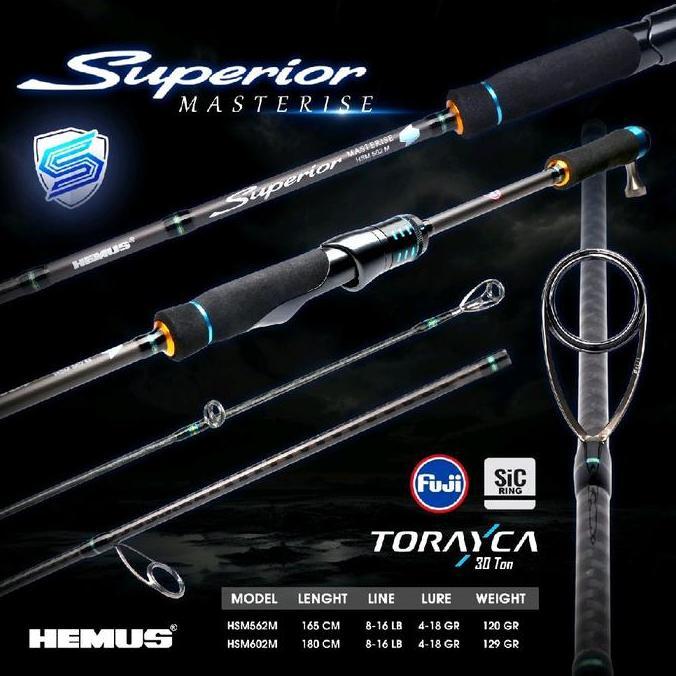 TERBARU - Hemus Superior Masterise Joran pancing Galatama Fuji SIC K series ori