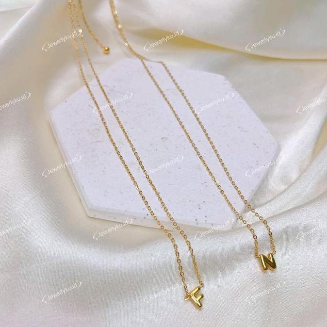 Gasajasii- Kalung Huruf Balon Embos 750 Kait Serut Lobster Titanium