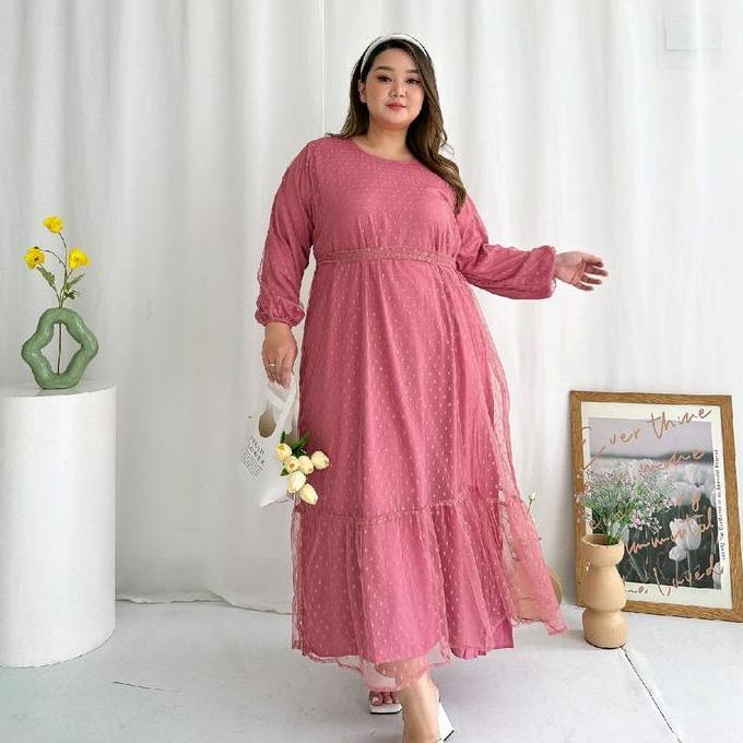 Naura Gamis jumbo gamis jumbo ld 130 gamis jumbo ld 120 gamis terbaru 2023 lebaran wanita gamis Katu