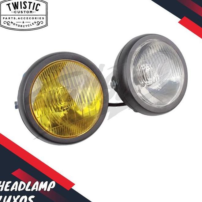 Headlamp Lampu Depan Luxos H4 5.75 Inch Motor W175 Scoio Ter Byson Benelli Pe 250 Motobi 250 Univers