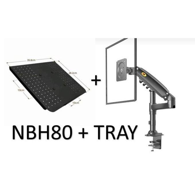 Bracket Monitor NBH 80 Dan Tray laptop