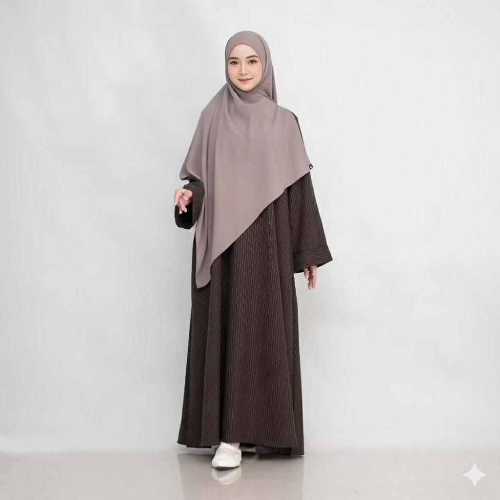 terlaris abaya khalila motif salur premium abaya lebaran abaya haji dan umroh