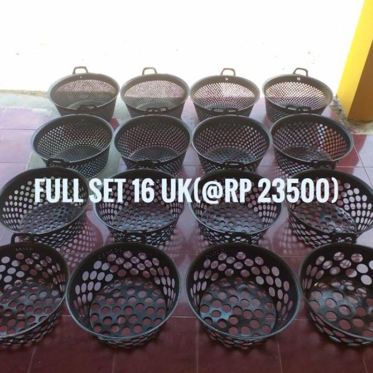 [FX] EMBER SORTIR IKAN FULL SET 16 UKURAN,EMBER SORTIR BIBIT IKAN SAMPAI IKAN KOMSUMSI,EMBER SORTIR 