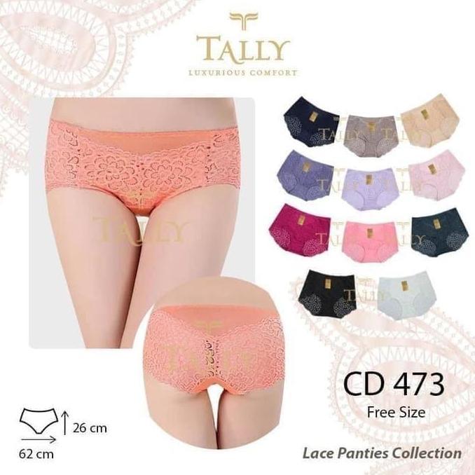 CD RENDA TRANSPARANT MINI BRUKAT PANTY SEAMLESS L - DENLA 434