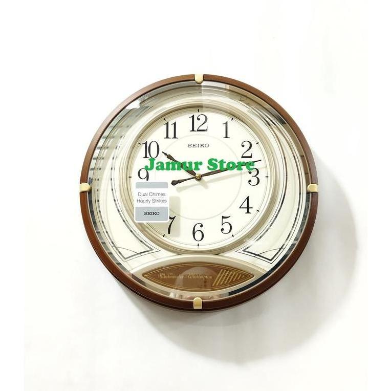 VIRALL QXD215 BROWN CASE JAM DINDING SEIKO QXD215B WESTMINSTER WHITTINGTON ''