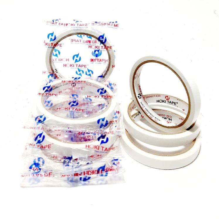 [SR] Harga Grosir Per ( 1Karton / 288pcs ) Double Tape Kertas Putih 1/2inchX12mmX10yard