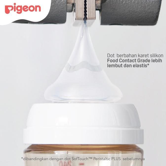 Bybsand- (3Pcs Blister) Nipple Pigeon Softouch Tm Nipple Size Lll 15M+ Ori Pigeon Bayi