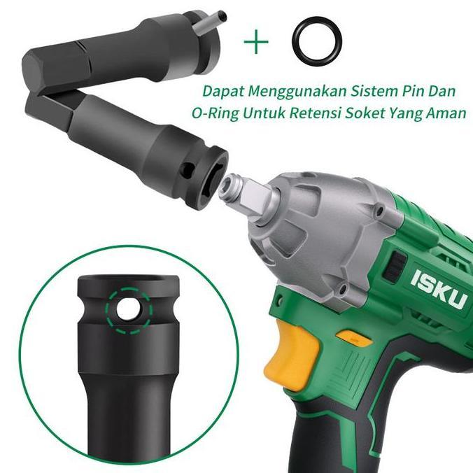 Powerz- Isku Mata Shock 10 Pcs Impact Kunci Sok Hex Star Spline Torx Bintang