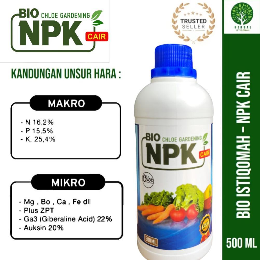 Pupuk Bio NPK Cair Chloe Gardening Solution Grow Pelebat Buah 500ml