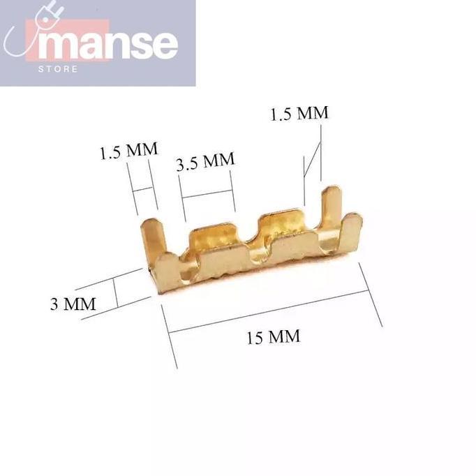 Powerz- Skun Press Dj453 Sambungan Kabel / Skun Dj-453 (Isi 100Pcs)