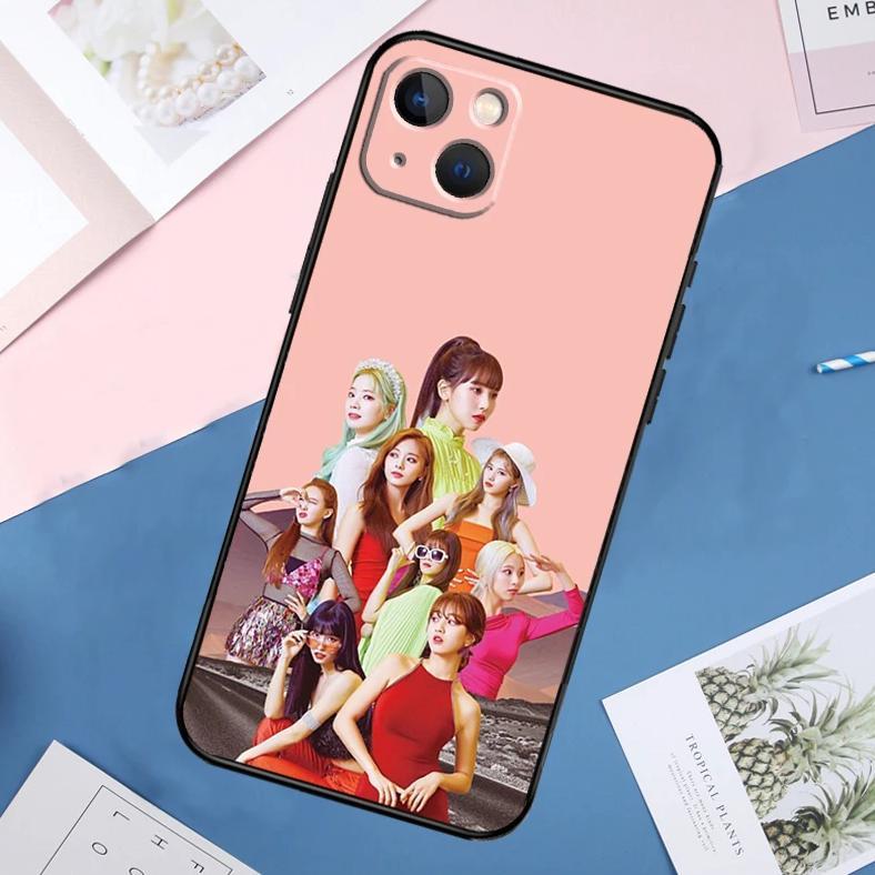Kpop TWICE Soft Case For iPhone 14 15 13 11 12 Pro Max Mini X XR XS Max 8 7 Plus SE 2020 Full Cover