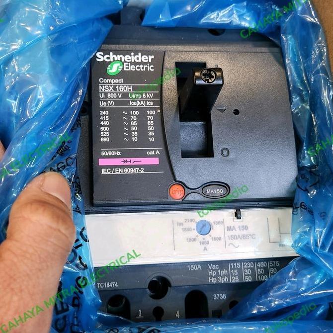 SCHNEIDER MCCB NSX160H 3P MA150 / MA150A - MICROLOGIC 150MA ORIGINAL