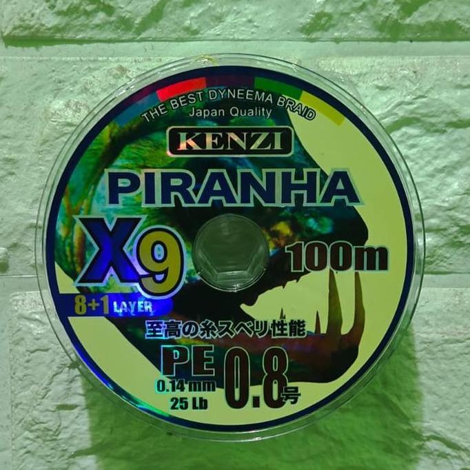 Senar PE 0.8 KENZI piranha X9 100M multicolor