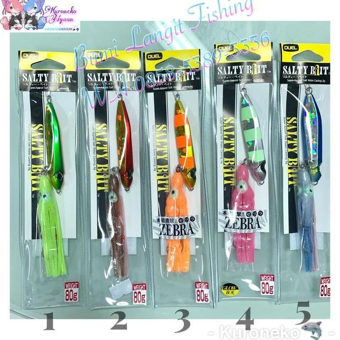 Umpan Metal Jig Slow inchiku Squid Jig Duel Salty Bait 80 Gram