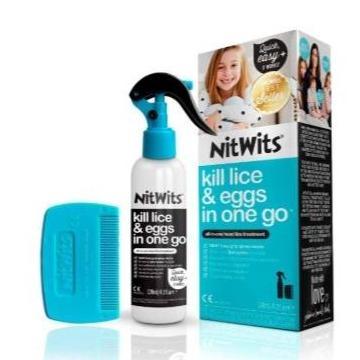 WER_SANDI - NITWITS ALL IN ONE HEAD LICE SOLUTION OBAT KUTU NITWITS 120ML