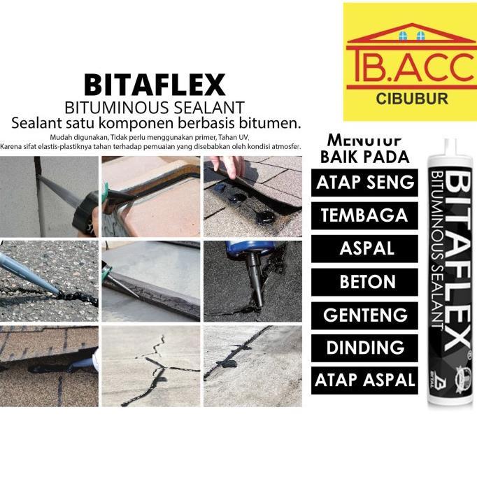 Bitaflex - Bitumen sealant Aspal Lem Aspal Beton Genteng Dinding Seng