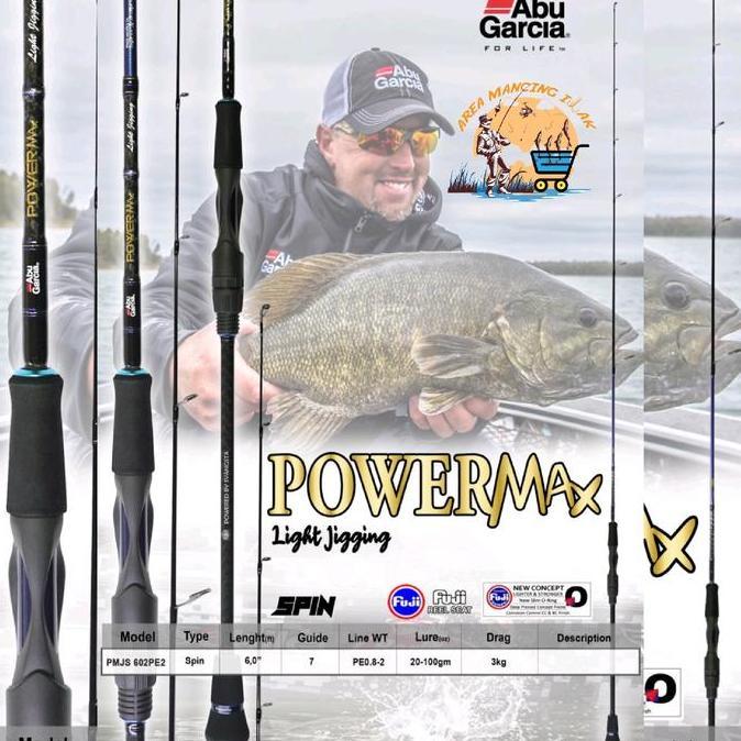 Joran Abu Garcia POWERMAX Light Jigging Spinning 602 PE0.8-2