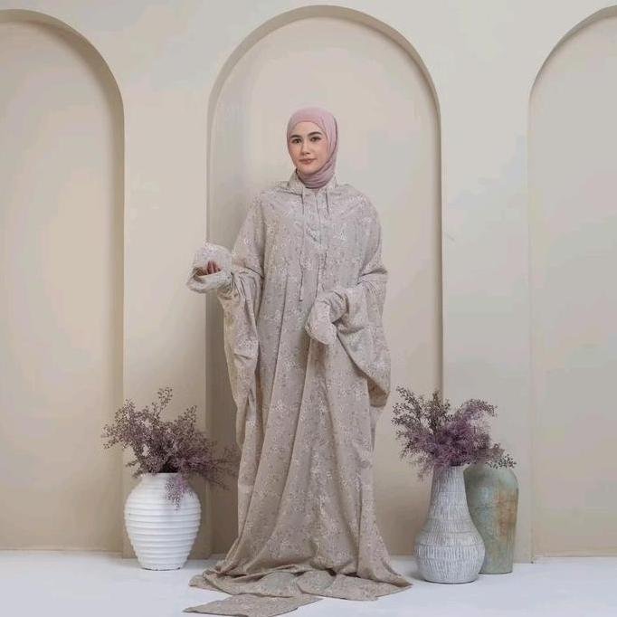 Mukena Terusan Travelling Mini Pouch Parasut Korea