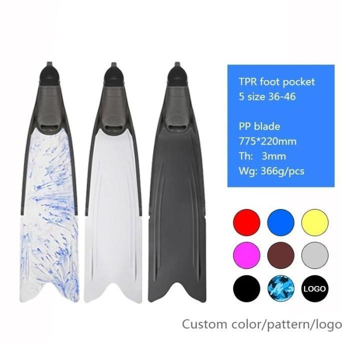 TERMURAH - Freedive Long Fin Free Dive 100% Rubber Fins Spearfishing Fin Diving