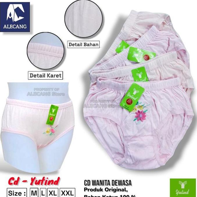 Alecang Store - ( 6PCS ) Cd Celana Dalam Wanita Yutind BORDIR Motif By Golden Nick CELANA DALAM WANI