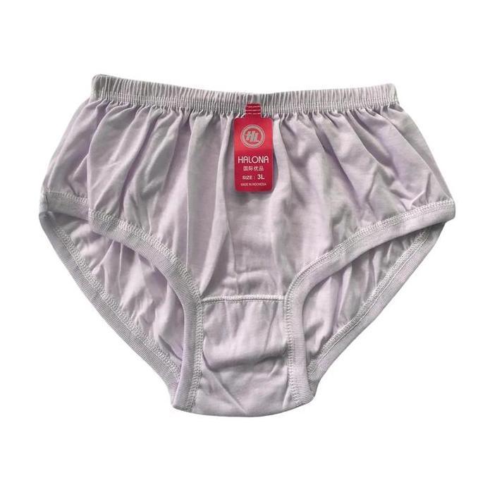 3 Pcs Celana Dalam CD Wanita Dewasa Jumbo Yayan | CD Perempuan Polos Bahan Katun Motif Cewek