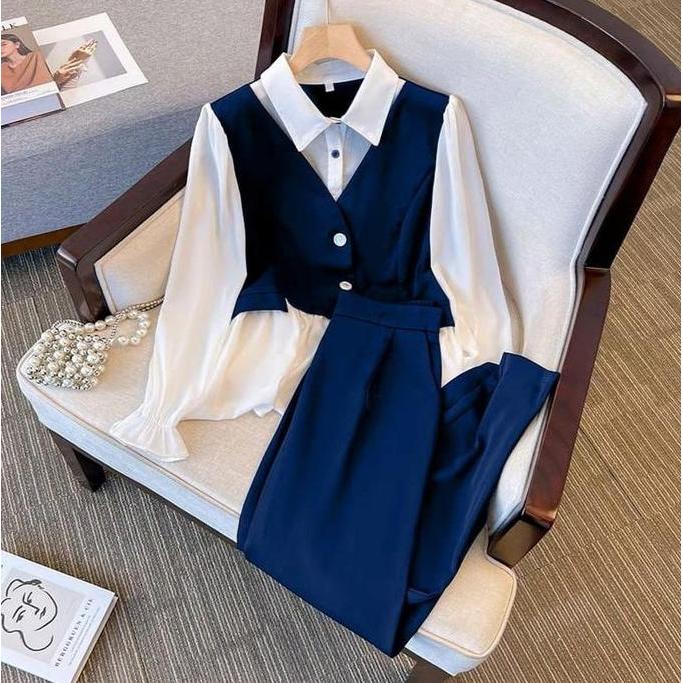 Ginfinik- Stelan Comie / Setelan Wanita / Outfit Wanita Kekinian / One Set Wanita / Setelan / Baju W