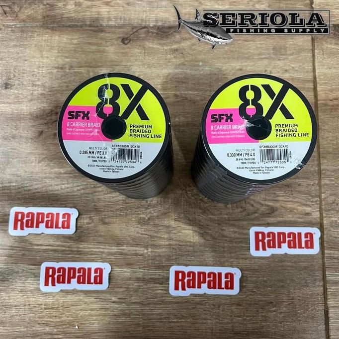 PE SFX 8X MULTICOLOR CARRIER BRAID 100M 49lb PE 3.0 56lb PE 4.0
