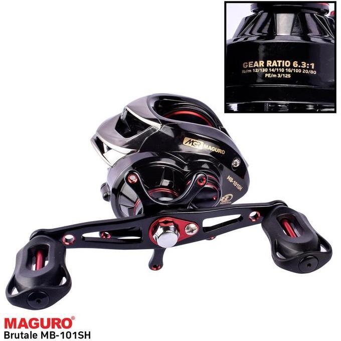 Reel BC MAGURO BRUTALE 101SH | Bait Casting | Handle Kiri | Sungai Kolam Laut Danau ~ Indonesia Mema