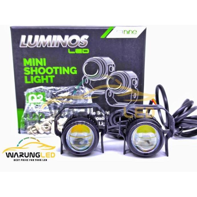 LAMPU LED TEMBAK SOROT LASER 2 WARNA ORIGINAL LUMINOS Q2