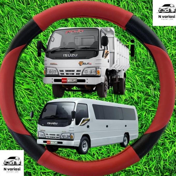 Integra- Sarung Setir Pelindung Stir Isuzu Elf Macan Truk/Elf Variasi Sabit Car