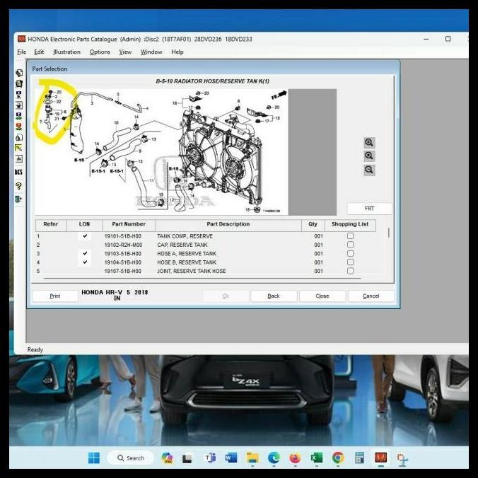 DISKON FILTER COOLANT RADIATOR HONDA HRV 2016 2017 2018 2019 2020 2021 ORI 